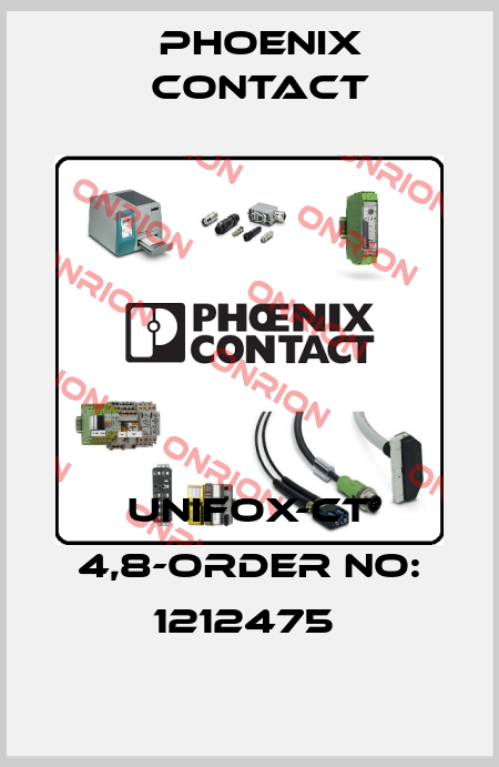UNIFOX-CT 4,8-ORDER NO: 1212475  Phoenix Contact