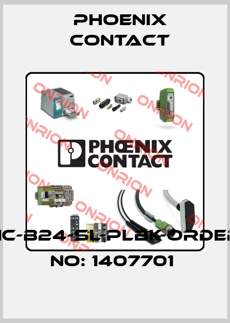HC-B24-SL-PLBK-ORDER NO: 1407701  Phoenix Contact