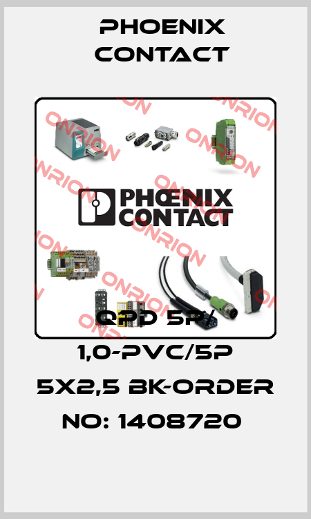 QPD 5P/ 1,0-PVC/5P 5X2,5 BK-ORDER NO: 1408720  Phoenix Contact