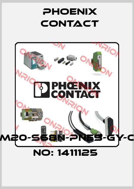 G-INS-M20-S68N-PNES-GY-ORDER NO: 1411125  Phoenix Contact