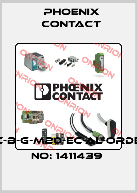 HC-B-G-M20-EC-AL-ORDER NO: 1411439  Phoenix Contact