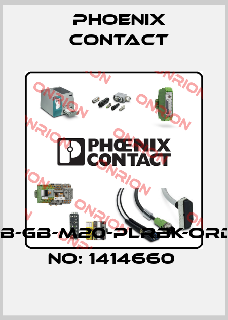HC-B-GB-M20-PLRBK-ORDER NO: 1414660  Phoenix Contact