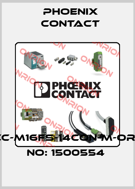 SACC-M16FS-14CON-M-ORDER NO: 1500554  Phoenix Contact