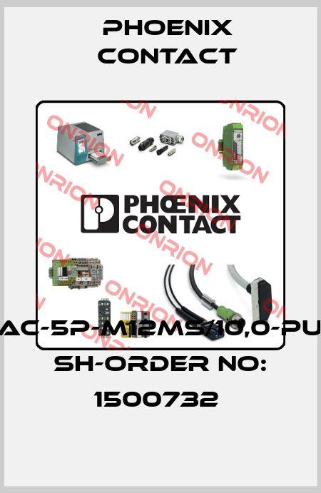 SAC-5P-M12MS/10,0-PUR SH-ORDER NO: 1500732  Phoenix Contact