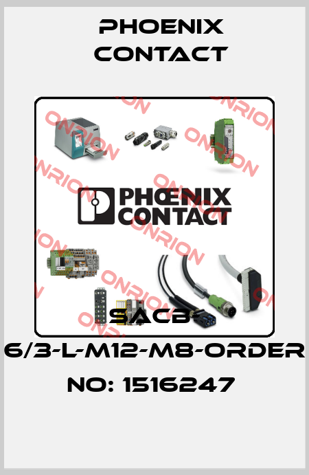 SACB- 6/3-L-M12-M8-ORDER NO: 1516247  Phoenix Contact