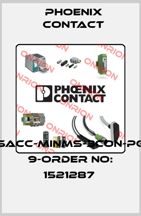 SACC-MINMS-3CON-PG 9-ORDER NO: 1521287  Phoenix Contact