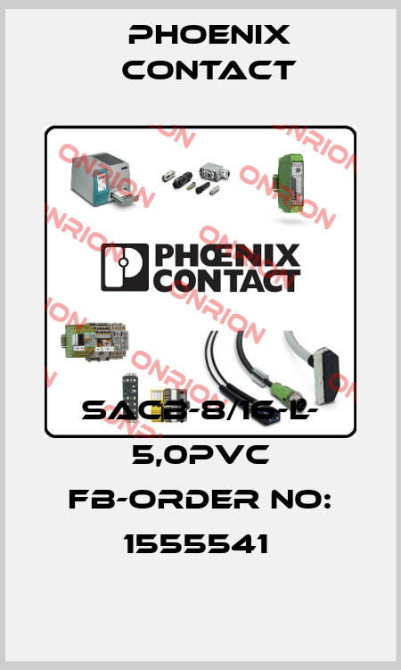 SACB-8/16-L- 5,0PVC FB-ORDER NO: 1555541  Phoenix Contact