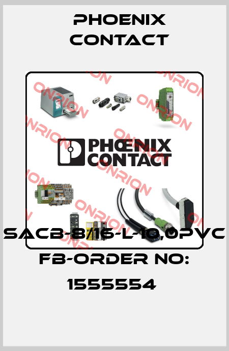 SACB-8/16-L-10,0PVC FB-ORDER NO: 1555554  Phoenix Contact