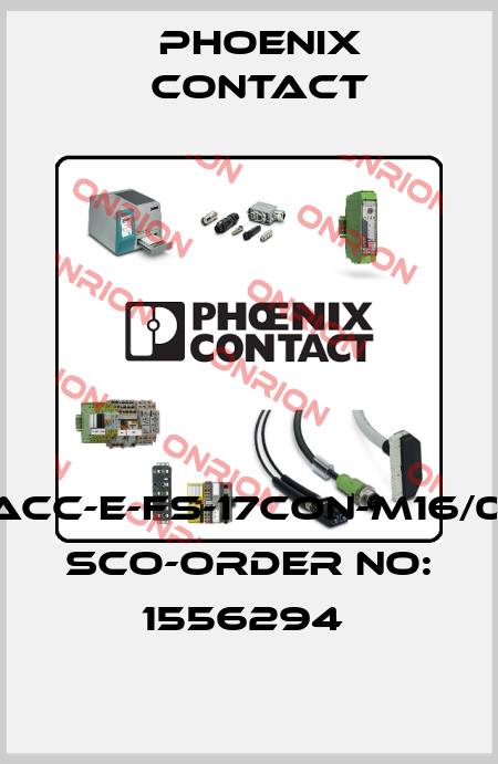 SACC-E-FS-17CON-M16/0,5 SCO-ORDER NO: 1556294  Phoenix Contact