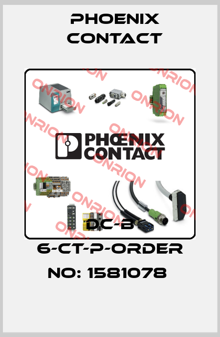 DC-B 6-CT-P-ORDER NO: 1581078  Phoenix Contact