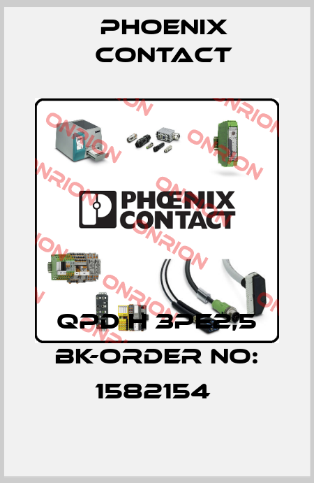 QPD H 3PE2,5 BK-ORDER NO: 1582154  Phoenix Contact
