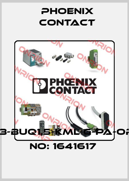 HC-A3-BUQ1,5-KML-G-PA-ORDER NO: 1641617  Phoenix Contact