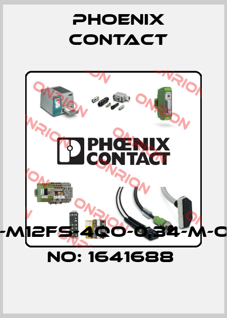 SACC-M12FS-4QO-0,34-M-ORDER NO: 1641688  Phoenix Contact