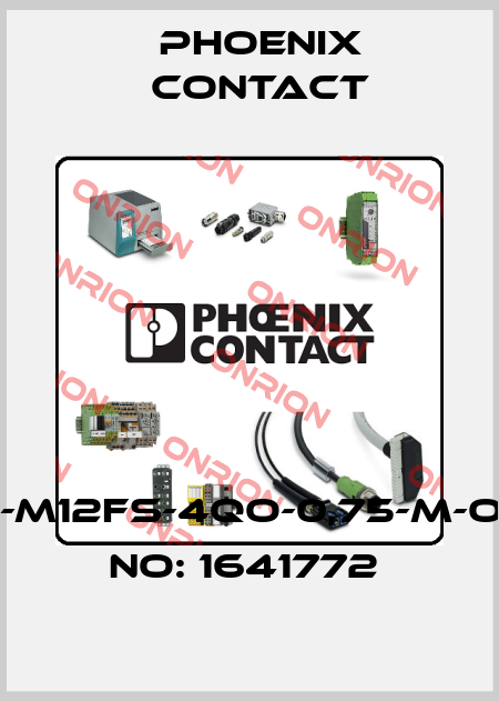 SACC-M12FS-4QO-0,75-M-ORDER NO: 1641772  Phoenix Contact