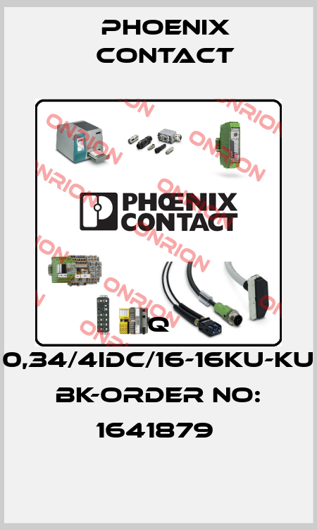 Q 0,34/4IDC/16-16KU-KU BK-ORDER NO: 1641879  Phoenix Contact
