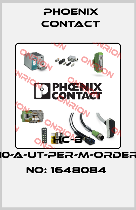 HC-B 10-A-UT-PER-M-ORDER NO: 1648084  Phoenix Contact