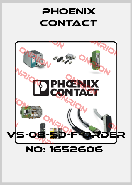 VS-08-SD-F-ORDER NO: 1652606  Phoenix Contact