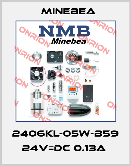 2406KL-05W-B59 24V=DC 0.13A  Minebea
