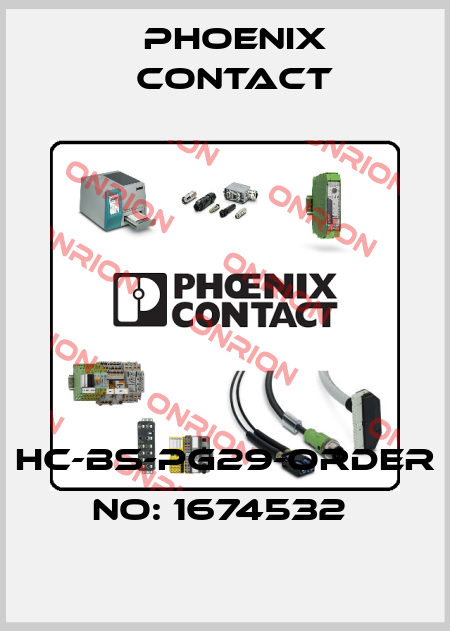 HC-BS-PG29-ORDER NO: 1674532  Phoenix Contact