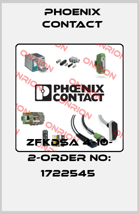 ZFKDSA 4-10- 2-ORDER NO: 1722545  Phoenix Contact