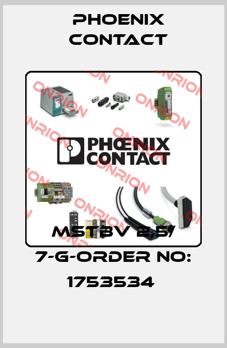 MSTBV 2,5/ 7-G-ORDER NO: 1753534  Phoenix Contact