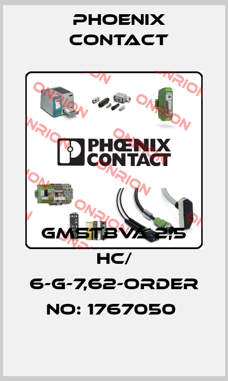 GMSTBVA 2,5 HC/ 6-G-7,62-ORDER NO: 1767050  Phoenix Contact