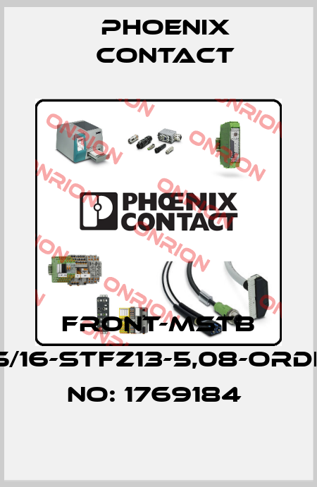 FRONT-MSTB 2,5/16-STFZ13-5,08-ORDER NO: 1769184  Phoenix Contact