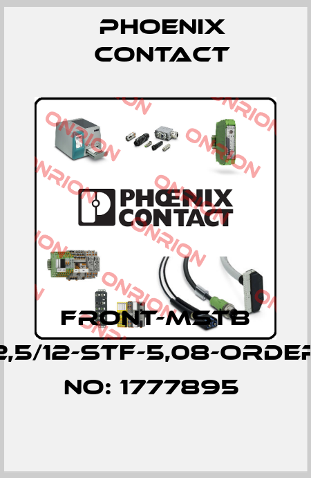 FRONT-MSTB 2,5/12-STF-5,08-ORDER NO: 1777895  Phoenix Contact