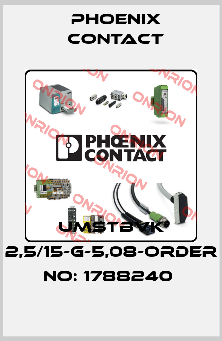 UMSTBVK 2,5/15-G-5,08-ORDER NO: 1788240  Phoenix Contact
