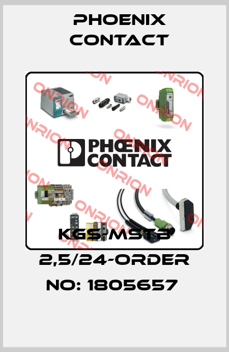 KGS-MSTB 2,5/24-ORDER NO: 1805657  Phoenix Contact