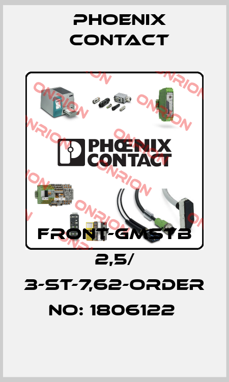 FRONT-GMSTB 2,5/ 3-ST-7,62-ORDER NO: 1806122  Phoenix Contact