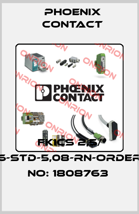 FKICS 2,5/ 6-STD-5,08-RN-ORDER NO: 1808763  Phoenix Contact