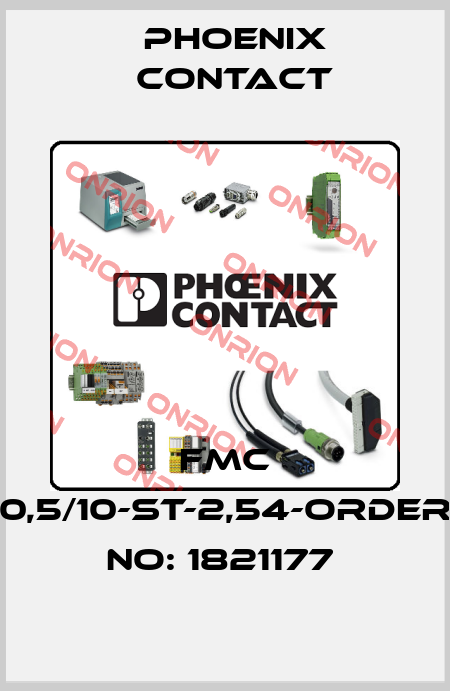 FMC 0,5/10-ST-2,54-ORDER NO: 1821177  Phoenix Contact