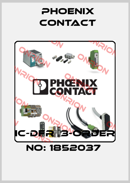 IC-DFR  3-ORDER NO: 1852037  Phoenix Contact