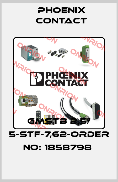 GMSTB 2,5/ 5-STF-7,62-ORDER NO: 1858798  Phoenix Contact