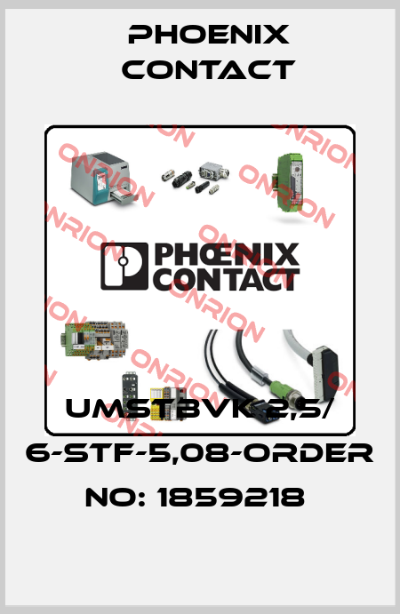 UMSTBVK 2,5/ 6-STF-5,08-ORDER NO: 1859218  Phoenix Contact