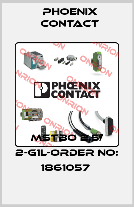 MSTBO 2,5/ 2-G1L-ORDER NO: 1861057  Phoenix Contact
