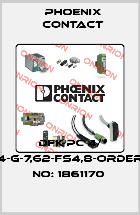 DFK-PC 4/ 4-G-7,62-FS4,8-ORDER NO: 1861170  Phoenix Contact
