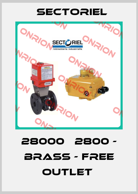 28000   2800 - BRASS - FREE OUTLET  Sectoriel