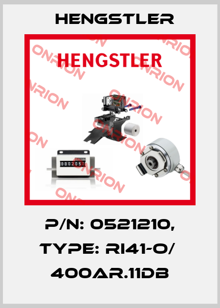 p/n: 0521210, Type: RI41-O/  400AR.11DB Hengstler