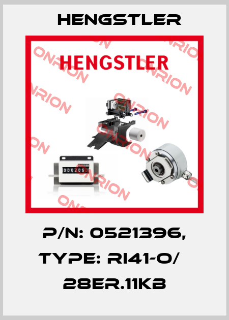 p/n: 0521396, Type: RI41-O/   28ER.11KB Hengstler