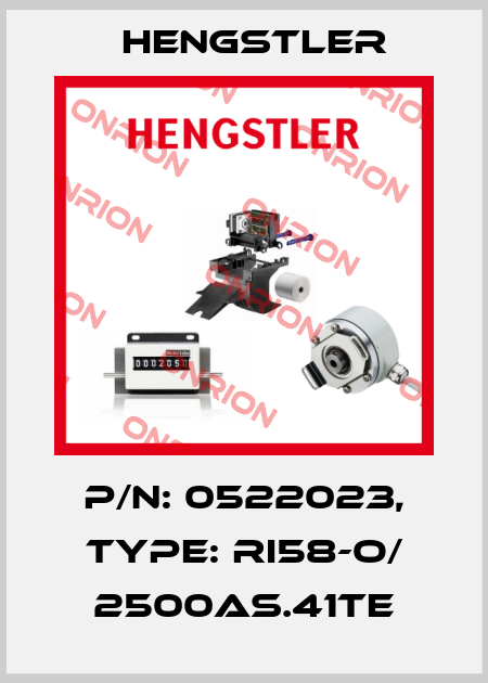 p/n: 0522023, Type: RI58-O/ 2500AS.41TE Hengstler