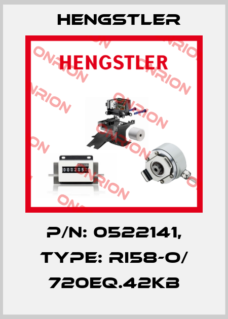 p/n: 0522141, Type: RI58-O/ 720EQ.42KB Hengstler