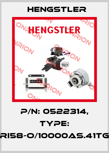 p/n: 0522314, Type: RI58-O/10000AS.41TG Hengstler