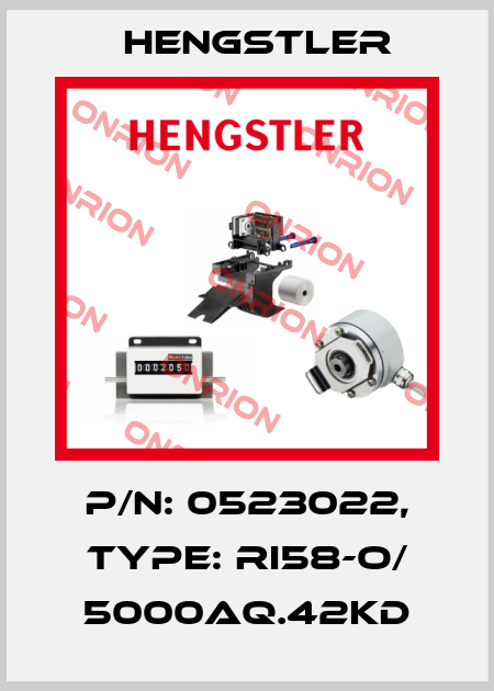 p/n: 0523022, Type: RI58-O/ 5000AQ.42KD Hengstler