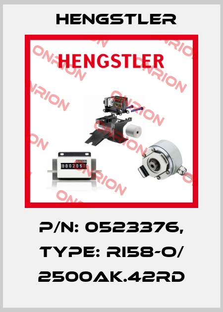 p/n: 0523376, Type: RI58-O/ 2500AK.42RD Hengstler