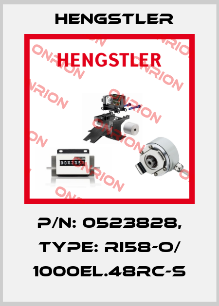 p/n: 0523828, Type: RI58-O/ 1000EL.48RC-S Hengstler