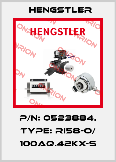 p/n: 0523884, Type: RI58-O/ 100AQ.42KX-S Hengstler