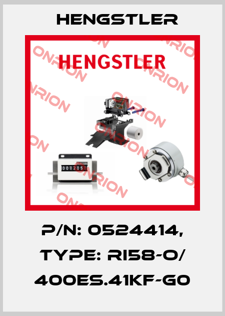 p/n: 0524414, Type: RI58-O/ 400ES.41KF-G0 Hengstler