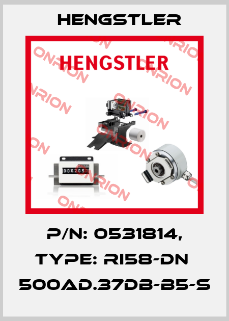 p/n: 0531814, Type: RI58-DN  500AD.37DB-B5-S Hengstler